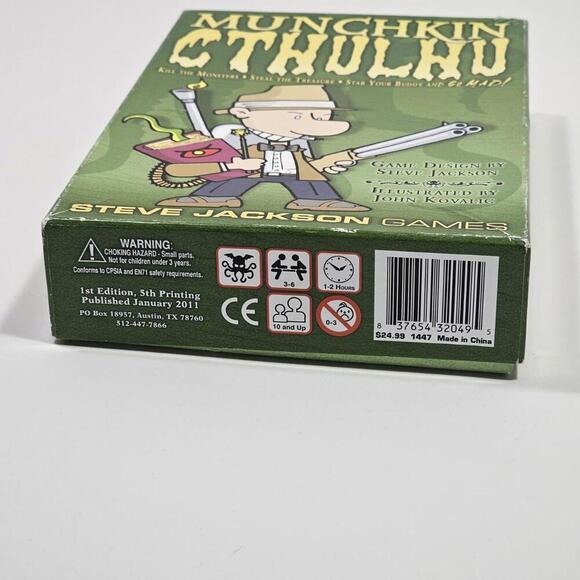 Munchkin CTHULHU Card Board Game By Steve Jackson - Picture 3 of 5